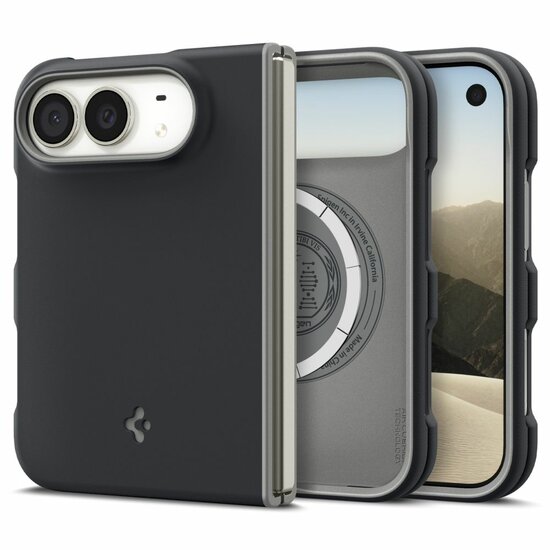 Spigen Nano Pop MagSafe iPhone Duo hoesje zwart
