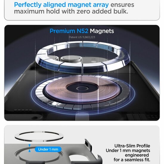 Spigen Nano Pop MagSafe iPhone Duo hoesje zwart