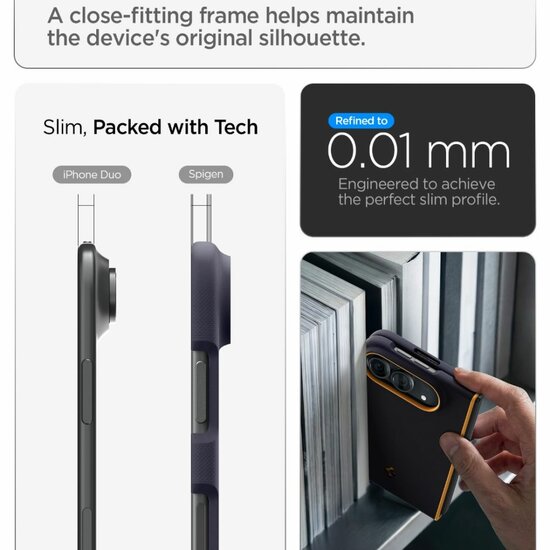 Spigen Nano Pop MagSafe iPhone Duo hoesje navy