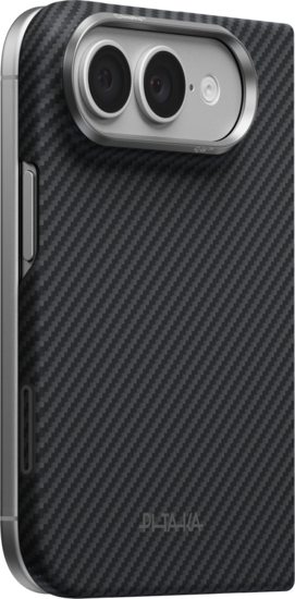 PITAKA Edge iPhone Duo Back Cover hoesje zwart