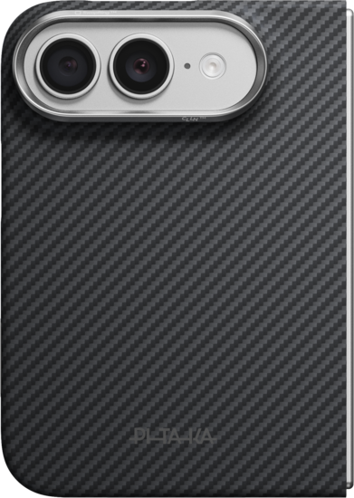 PITAKA Edge iPhone Duo Back Cover hoesje zwart
