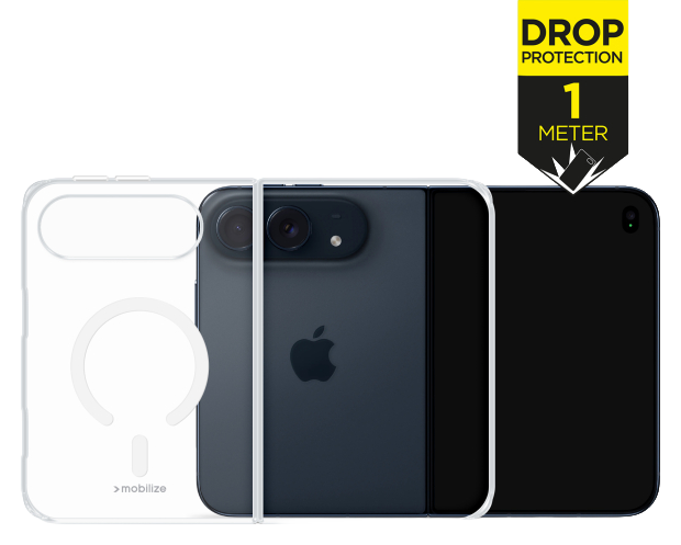 Mobilize Naked Protection MagSafe iPhone Duo hoesje doorzichtig