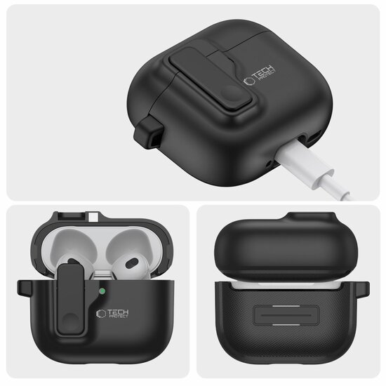 TechProtection Slim&nbsp;AirPods 5 / AirPods 4 hoesje zwart