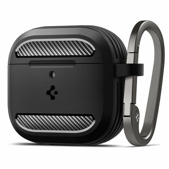 Spigen Rugged Armor AirPods 5 / AirPods 4 hoesje zwart