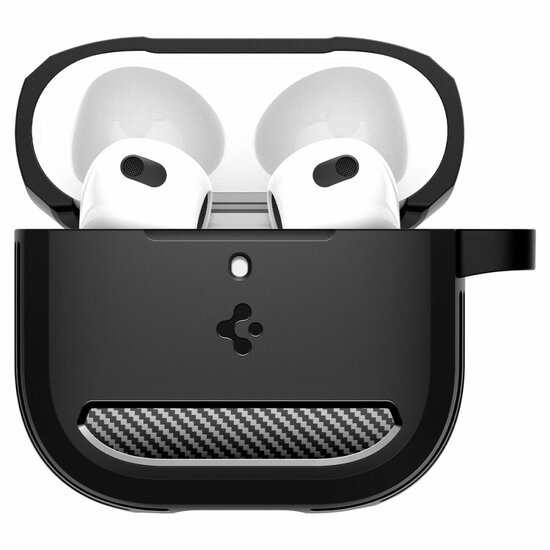 Spigen Rugged Armor AirPods 5 / AirPods 4 hoesje zwart