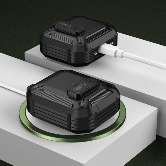 TechProtection Slim&nbsp;AirPods 5 / AirPods 4 hoesje carbon