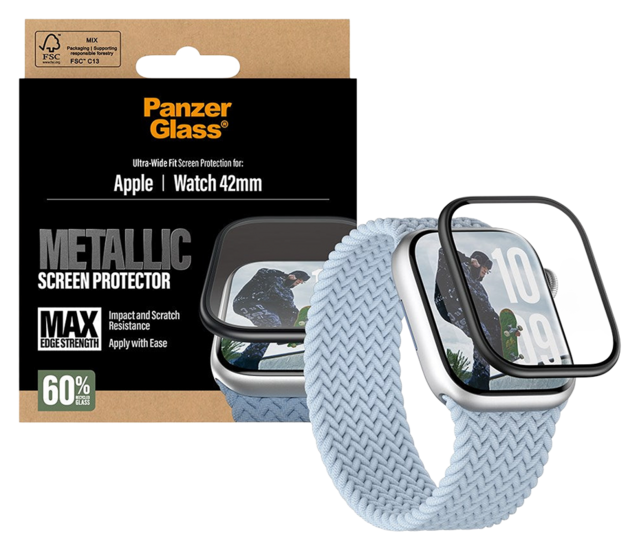 PanzerGlass Metallic Apple Watch 42 mm Screen Protector