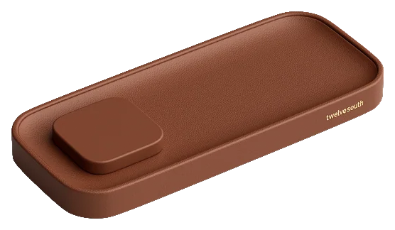 Twelve South Valet draadloze oplader small bruin