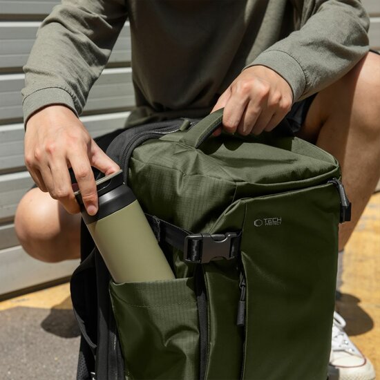 TechProtection Defender handbagage 24 liter rugzak 40 x 30 x 20 cm groen