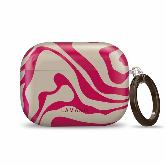 TechProtection Design AirPods Pro 3 hoesje flamingo