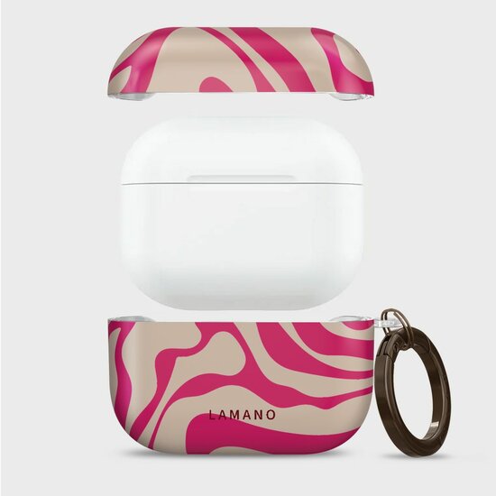 TechProtection Design AirPods Pro 3 hoesje flamingo