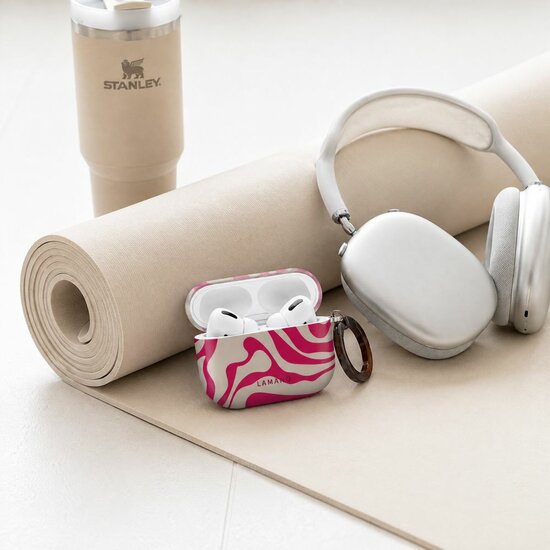 TechProtection Design AirPods Pro 3 hoesje flamingo