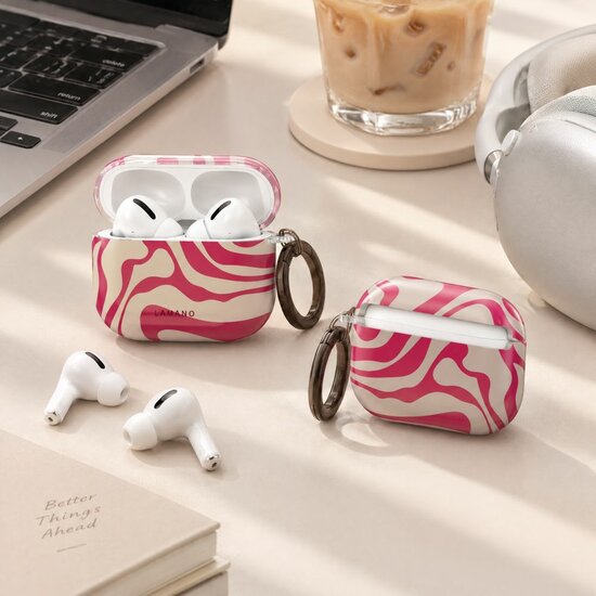 TechProtection Design AirPods Pro 3 hoesje flamingo