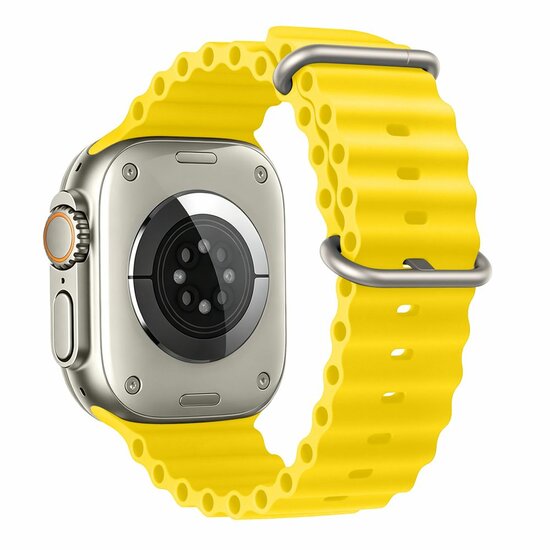 TechProtection Oceaan Apple Watch Ultra 49 / 46 / 45 / 44 mm bandje geel