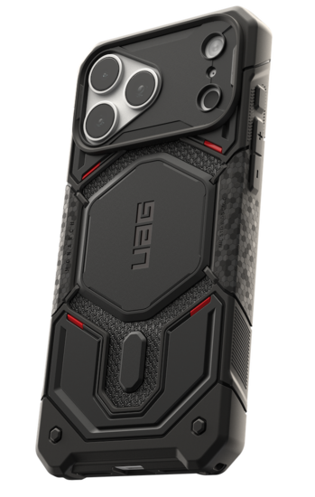 UAG Monarch Pro MagSafe iPhone 18 Pro hoesje kevlar zwart