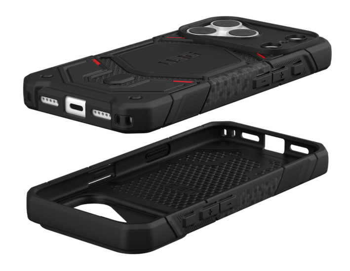 UAG Monarch Pro MagSafe iPhone 18 Pro hoesje kevlar zwart