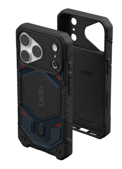 UAG Monarch Pro MagSafe iPhone 18 Pro hoesje kevlar blauw