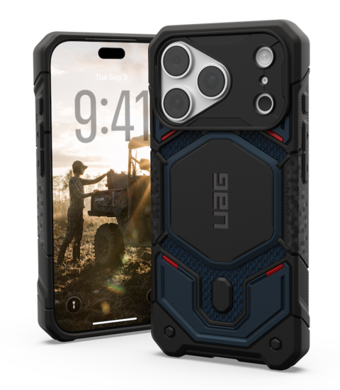 UAG Monarch Pro MagSafe iPhone 18 Pro hoesje kevlar blauw