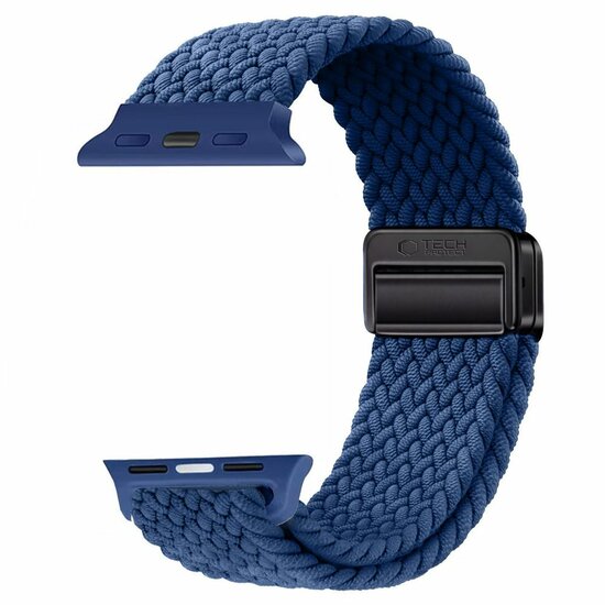 TechProtection Nylon Plus Apple Watch 49 / 46 / 45 / 44 mm bandje blauw