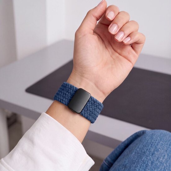 TechProtection Nylon Plus Apple Watch 49 / 46 / 45 / 44 mm bandje blauw
