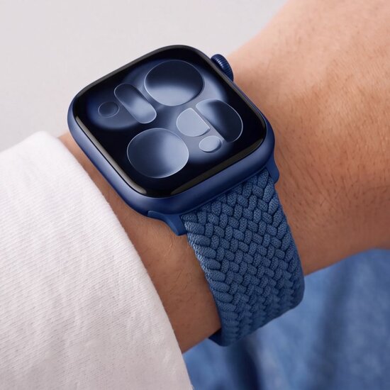 TechProtection Nylon Plus Apple Watch 49 / 46 / 45 / 44 mm bandje blauw