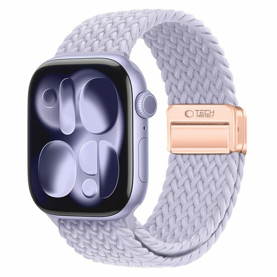 TechProtection Nylon Plus Apple Watch 49 / 46 / 45 / 44 mm bandje paars