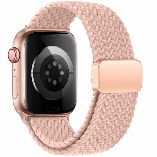 TechProtection Nylon Plus Apple Watch 42 / 41 / 40 mm bandje roze