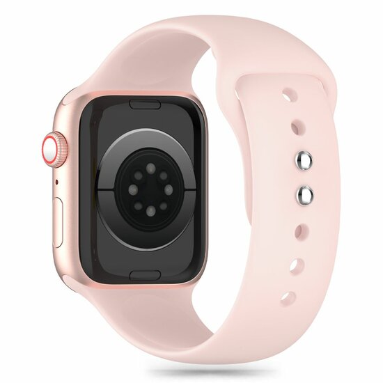 TechProtection Silicone Apple Watch 42 / 41 / 40 mm bandje roze