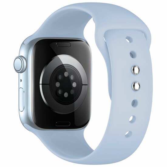 TechProtection Silicone Apple Watch 42 / 41 / 40 mm bandje lichtblauw