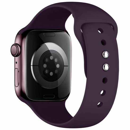 TechProtection Silicone Apple Watch 42 / 41 / 40 mm bandje burgundy