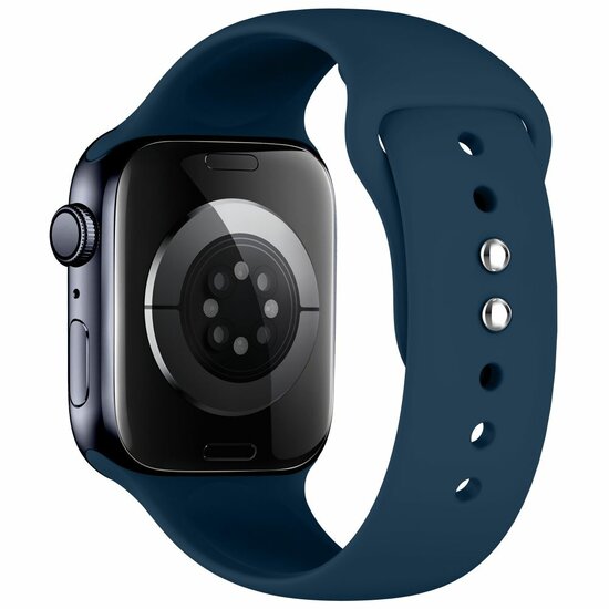 TechProtection Silicone Apple Watch 42 / 41 / 40 mm bandje navy