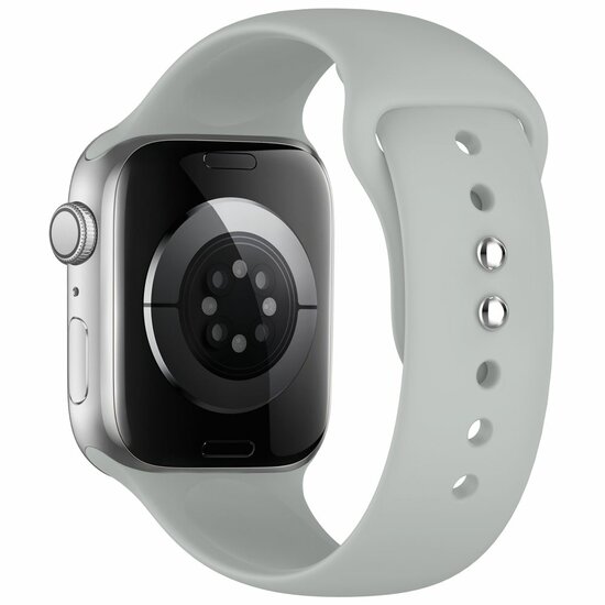 TechProtection Silicone Apple Watch 42 / 41 / 40 mm bandje grijs