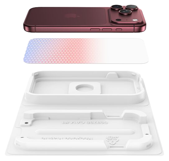 Belkin Titan SmartShield Pro Blauw naar Rood iPhone 18 Pro Max / iPhone 17 Pro Max screenprotector
