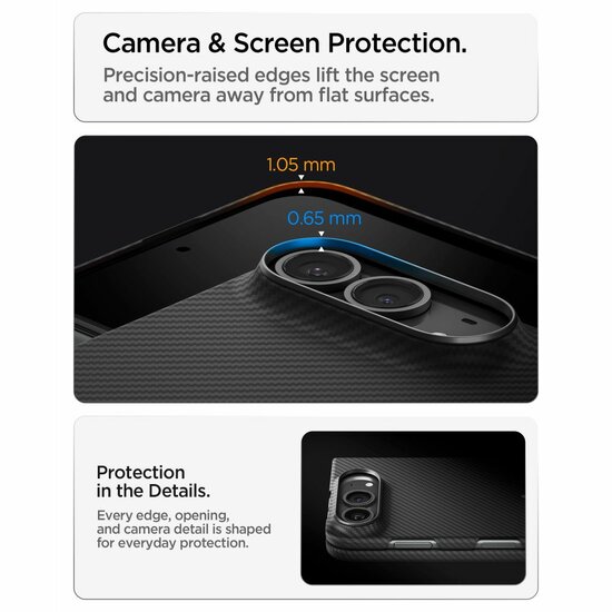 Spigen AirSkin Aramid MagSafe iPhone Duo&nbsp;hoesje zwart