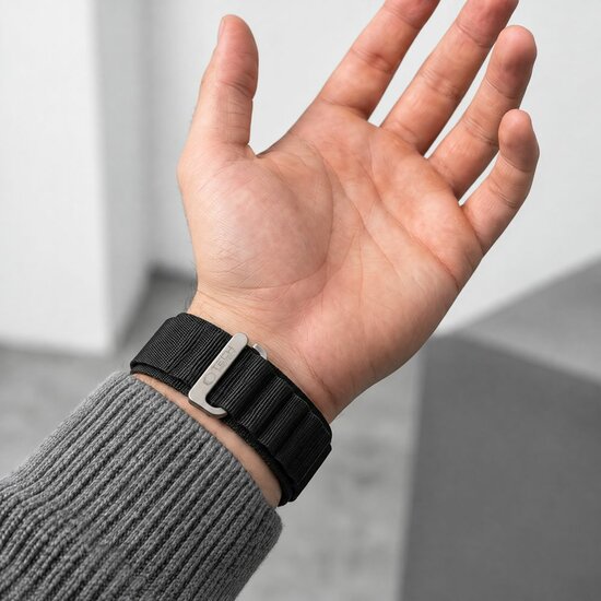 TechProtection Alpine Pro Apple Watch Ultra 49 / 46 / 45  mm bandje zwart