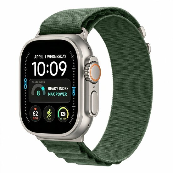 TechProtection Alpine Pro Apple Watch Ultra 49 / 46 / 45  mm bandje groen