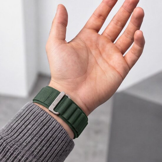 TechProtection Alpine Pro Apple Watch Ultra 49 / 46 / 45  mm bandje groen