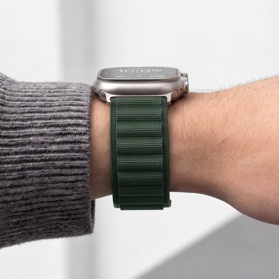 TechProtection Alpine Pro Apple Watch Ultra 49 / 46 / 45  mm bandje groen