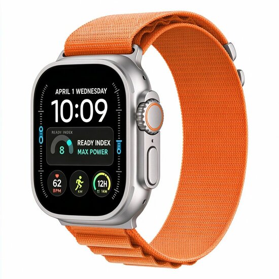 TechProtection Alpine Pro Apple Watch Ultra 49 / 46 / 45  mm bandje oranje