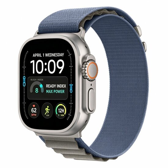 TechProtection Alpine Pro Apple Watch Ultra 49 / 46 / 45  mm bandje navy / grijs