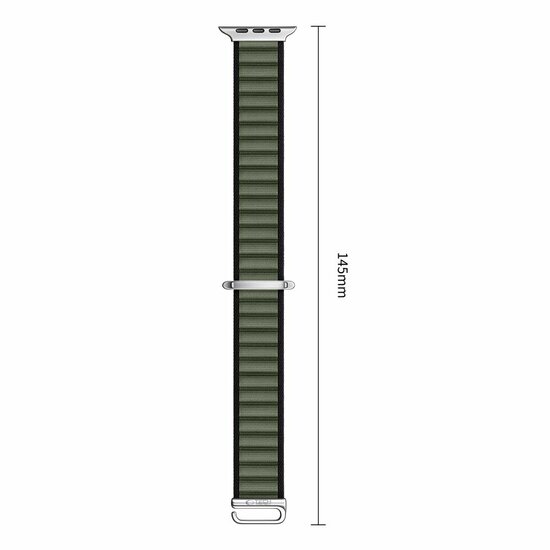 TechProtection Alpine Pro Apple Watch Ultra 49 / 46 / 45  mm bandje zwart / groen