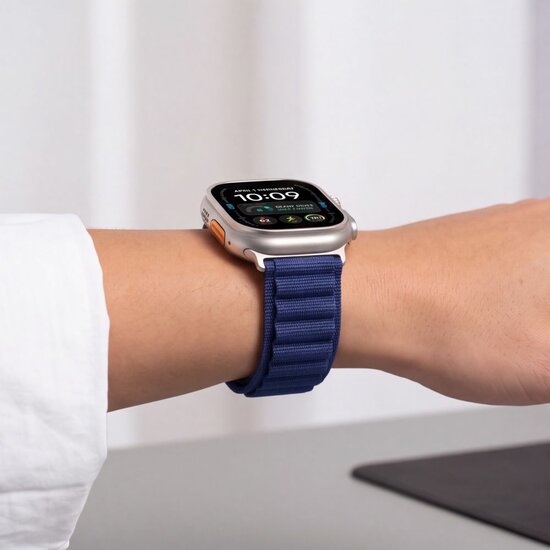 TechProtection Alpine Pro Apple Watch Ultra 49 / 46 / 45  mm bandje navy