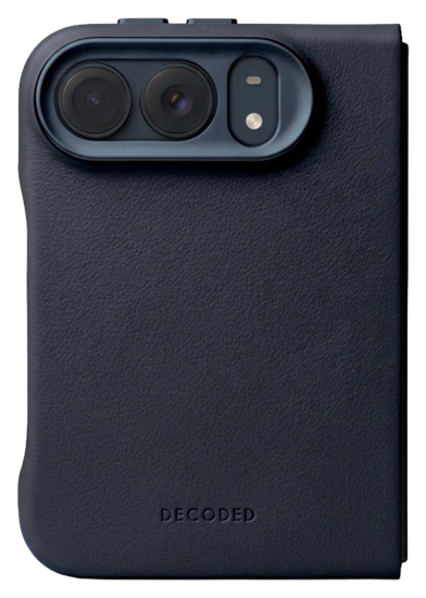 DECODED Leather Case iPhone Duo hoesje navy