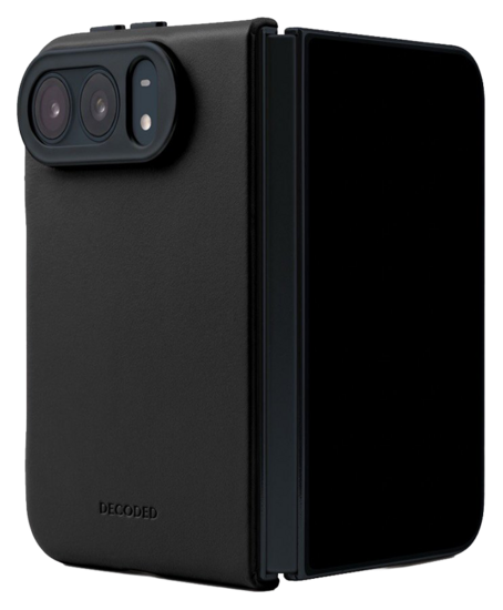 DECODED Leather Case iPhone Duo hoesje zwart