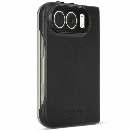 DECODED Leather Case iPhone Duo hoesje zwart