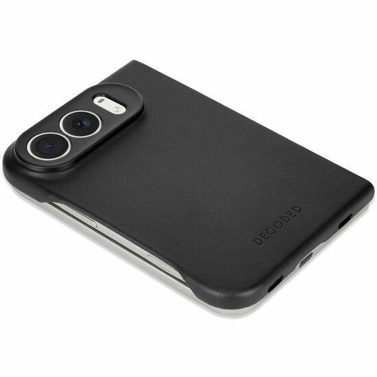 DECODED Leather Case iPhone Duo hoesje zwart