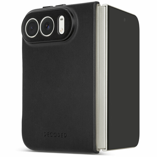 DECODED Leather Case iPhone Duo hoesje zwart
