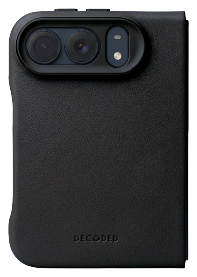DECODED Leather Case iPhone Duo hoesje zwart