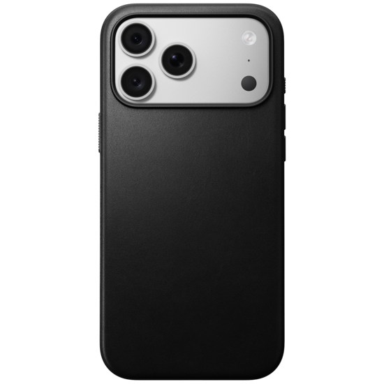 Nomad Modern Leather iPhone 18 Pro hoesje zwart