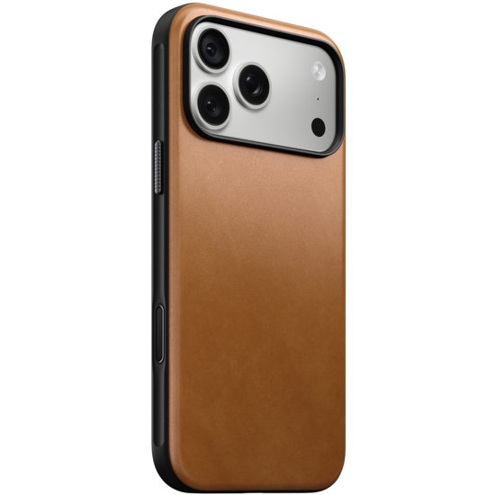 Nomad Modern Leather iPhone 18 Pro hoesje tan